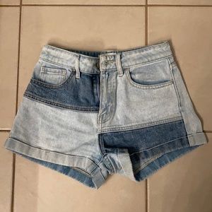 Pacsun Two Toned Jean Shorts